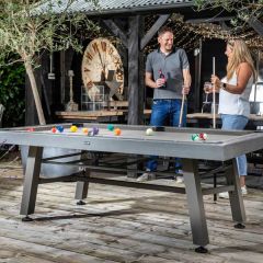 Hartman Crucible Games Dining Table (Nickel/Smoke)