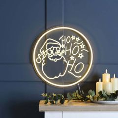Festive Neon Sign 30cm HoHoHo