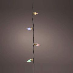 Kaemingk Vintage Lights 120 LED 1190cm Multi-Coloured (Green Wire)