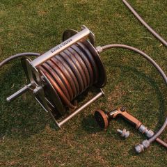 Kent & Stowe Metal Neverkink Hose Reel Set 30m