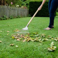 Kent & Stowe Stainless Steel Long Handled Lawn & Leaf Rake 