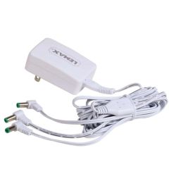 Lemax Power Adaptor, 4.5V, White, 3-Output, Changeable Plug: Uk
