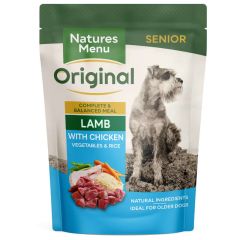 Natures Menu Lamb Wet Food Pouch For Senior Dogs 300g