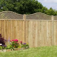 Zest Outdoor Living Hillside Omega Trellis Top 1.83m x 0.280/0.48m