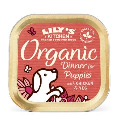 Lily's Kitchen Organic Chicken and Veg Dinner for Puppies 150g 