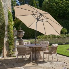Pacific Lifestyle Riva Round Parasol 3.0m Champagne