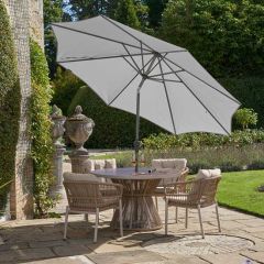Pacific Lifestyle Riva Round Parasol 2.5m Luna Grey