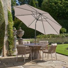 Pacific Lifestyle Riva 2.5m Round Parasol Taupe