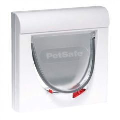 Staywell Pet Safe Cat Door 4 Way + Tunnel - White