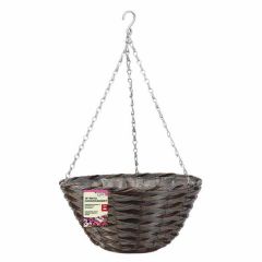 14'' Pinto Faux Rattan Basket - Smart Garden