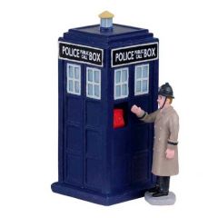 Lemax Police Call Box, Set Of 2