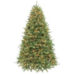 Puleo Pre-Lit Ontario Fir Artificial Christmas Tree 6ft