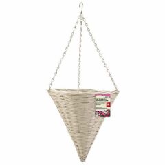 14' 'Seashell Faux Rattan Cone - Smart Garden