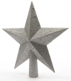 Treetopper Shatterproof 19cm Silver - Kaemingk