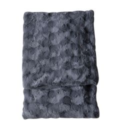 Stellan Faux Fur Throw - Gunmetal Grey 1400x1800mm