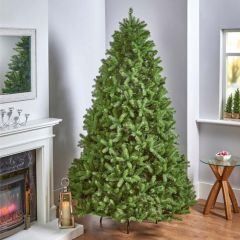 National Tree Tillberry Spruce 7.5ft Pre-lit Artificial Christmas Tree - with 750 Warm White LEDs
