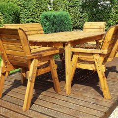 Charles Taylor Six Seat Rectangular Set (2 Benches + 2 Chairs)