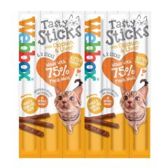 Webbox Cats Delight Chicken & Liver Treat Sticks 30g