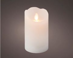 Kaemingk LED Waving Candle 7.5x12.5cm White