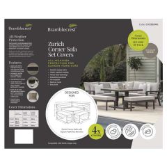 Bramblecrest Cover Zurich Square Modular Sofa 2 Benches  & Square Piston Table Set - Khaki