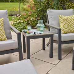 Bramblecrest Zurich 2 Sofa Chairs W 2 Footstools & High Coffee Table