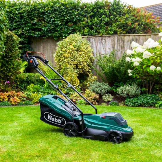 Webb battery lawn mower clearance