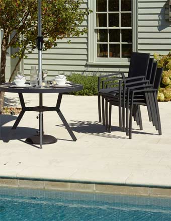 Seville chairs stacked