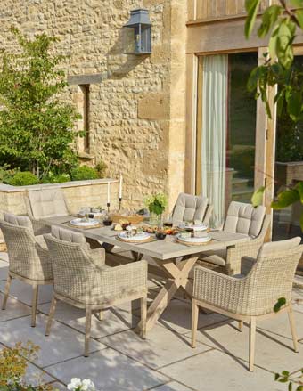 Corner dining set
