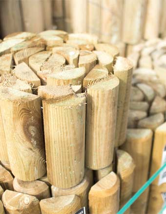 wooden log rolls