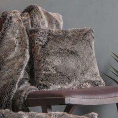 Alaskan Wolf Cushion Grey - 50cm x 50cm