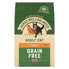 James Wellbeloved Turkey & Veg Dry Food For Cats 300g