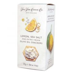 The Fine Cheese Company Lemon, Sea Salt & Olive Oil Crackers 125g 