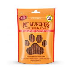Pet Munchies Duck & Sweet Potato Dental Stick Dog Treats 90g