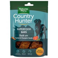 Natures Menu Country Hunter Superfood Duck Bar Dog Treats 100G