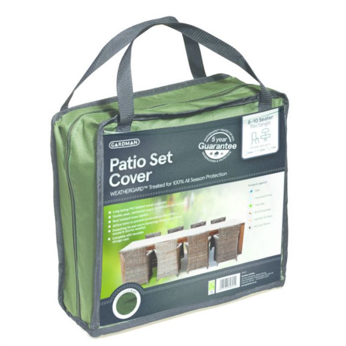 Gardman 8 10 Seater Rectangular Patio Set Cover