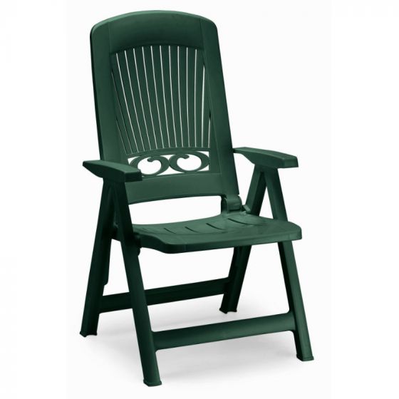Splendida Recliner Forest Green Wilko Folding Camping Chair Pixel